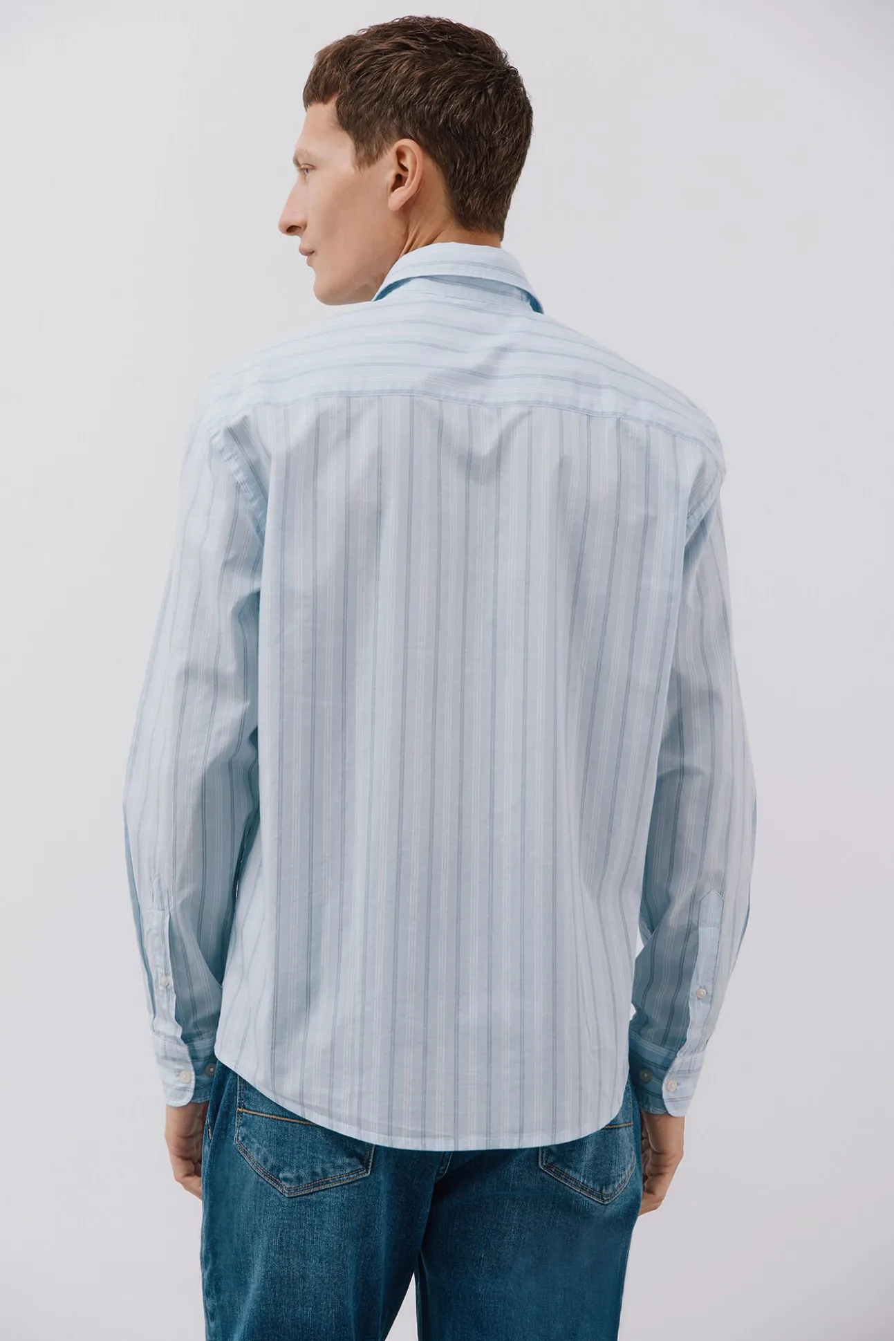 Camisa rayas popelín