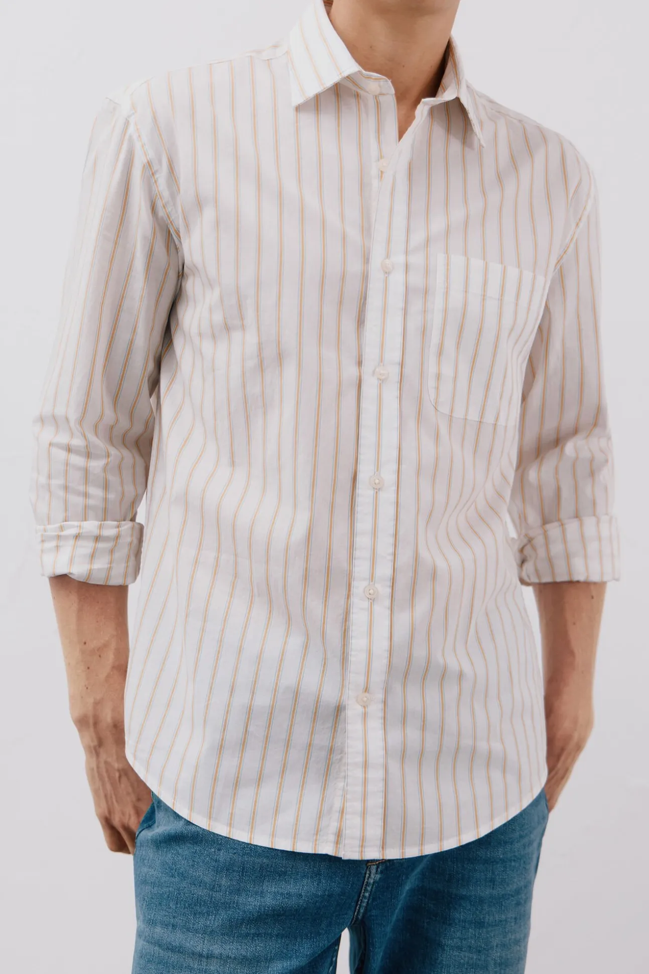 Camisa rayas popelín