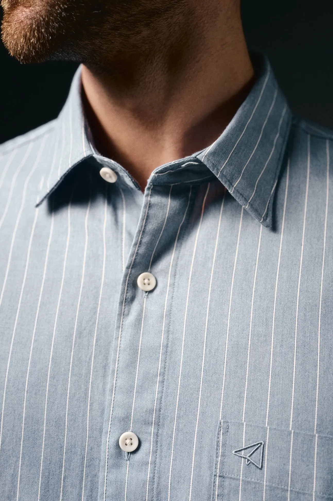 Camisa rayas twill