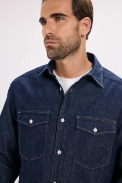 Camisa regular fit denim