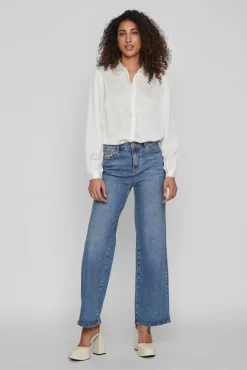 Camisa satinada manga larga