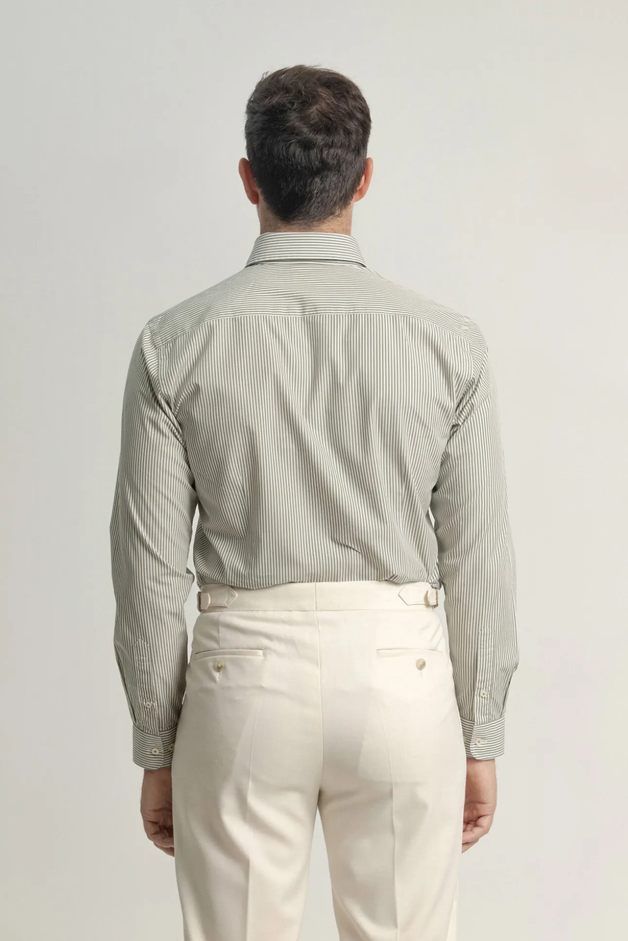 Camisa slim fit algodón rayas