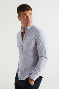Camisa Slim Fit Oxford