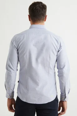 Camisa Slim Fit Oxford