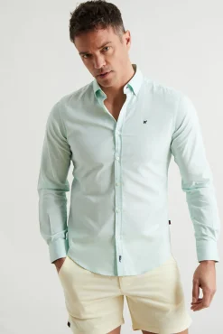 Camisa Slim Fit Oxford
