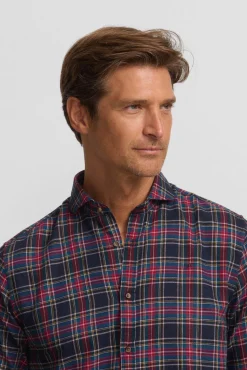 Camisa sport cuadro tartan bicolor