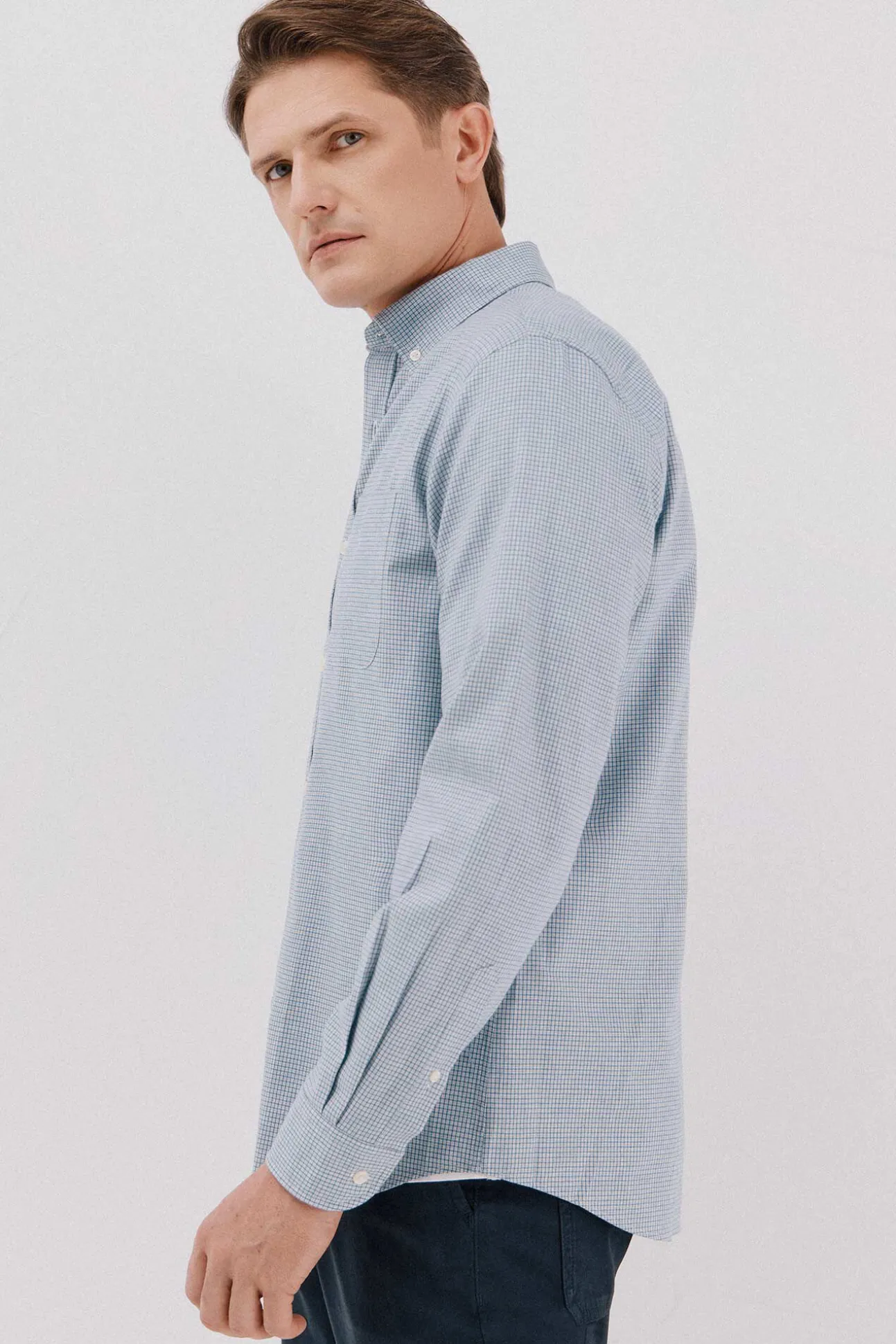 Camisa twill cuadros