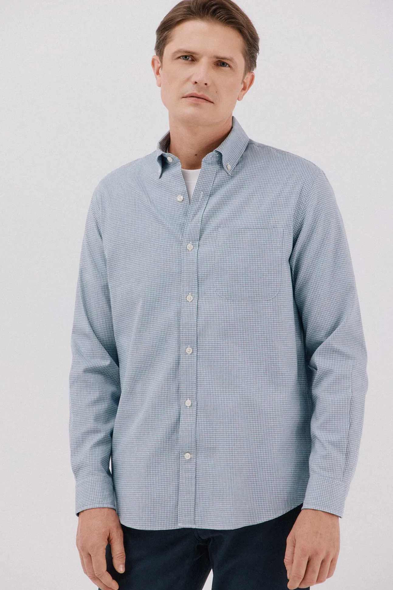 Camisa twill cuadros