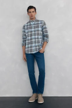 Camisa twill cuadros