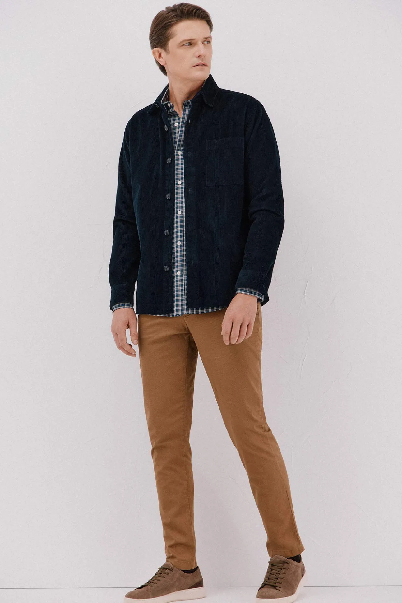 Camisa twill cuadros