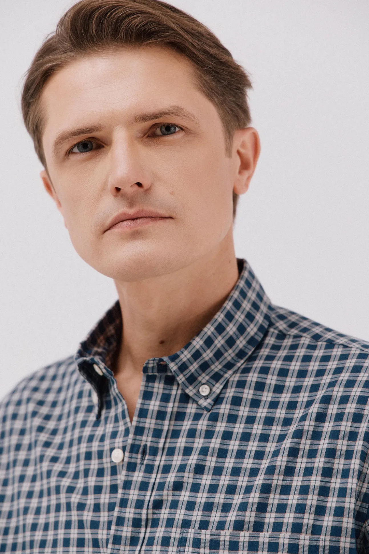 Camisa twill cuadros