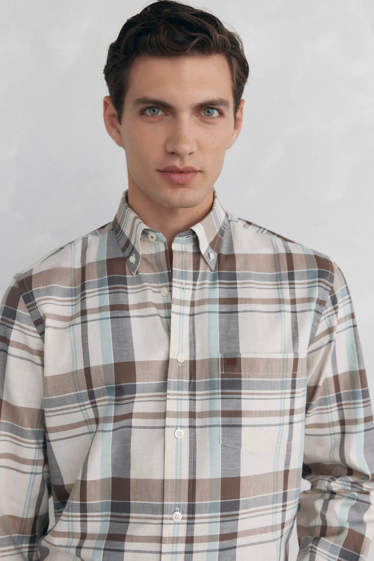 Camisa twill cuadros