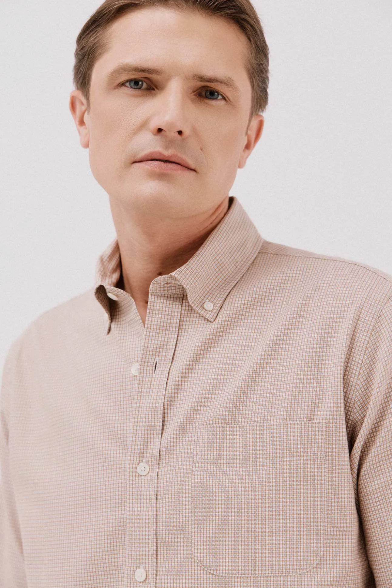 Camisa twill cuadros