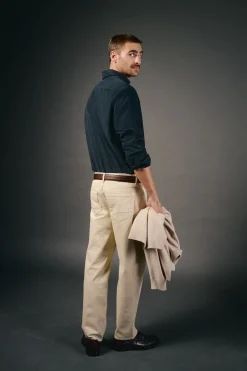 Camisa twill liso tencel algodón