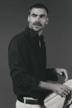 Camisa twill liso tencel algodón