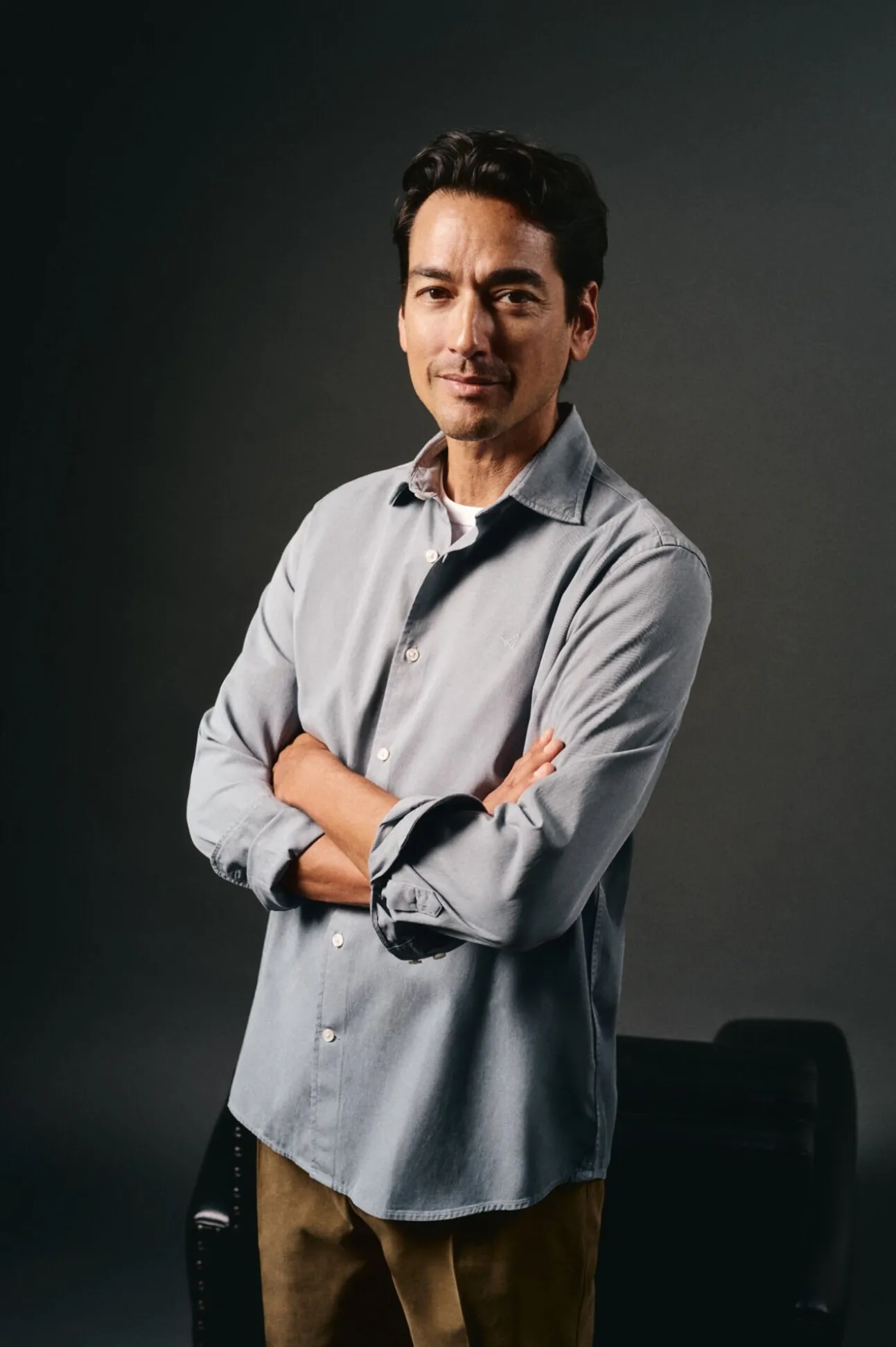 Camisa twill liso tencel algodón