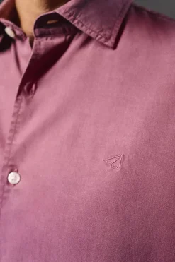 Camisa twill liso tencel algodón