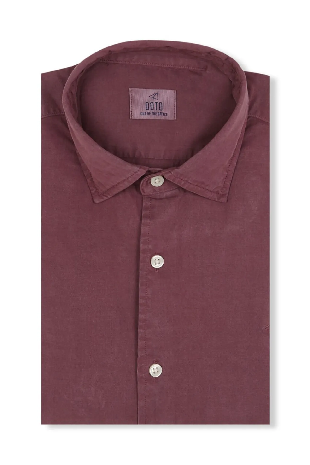 Camisa twill liso tencel algodón