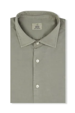 Camisa twill liso tencel algodón