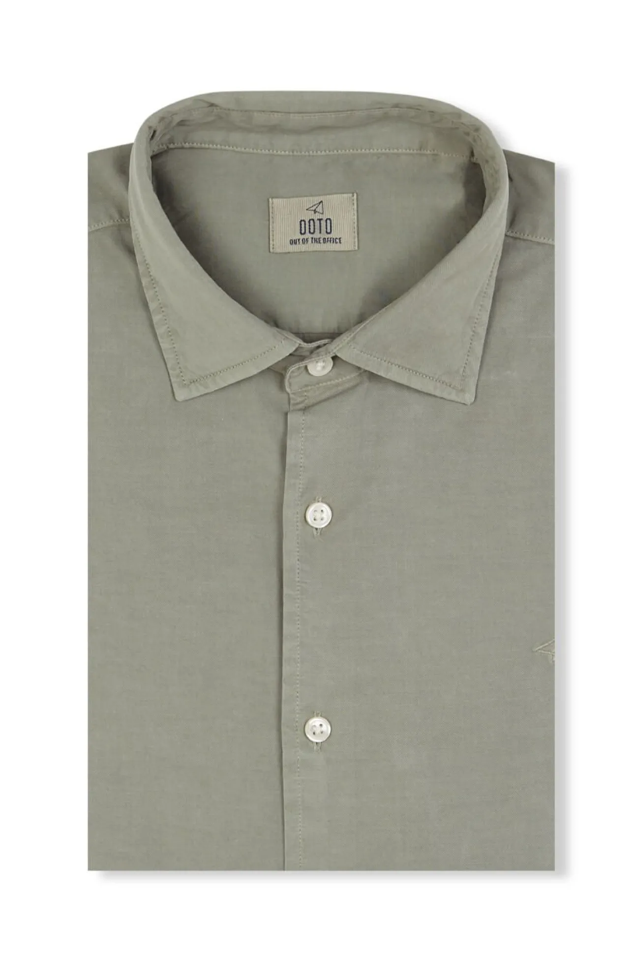 Camisa twill liso tencel algodón