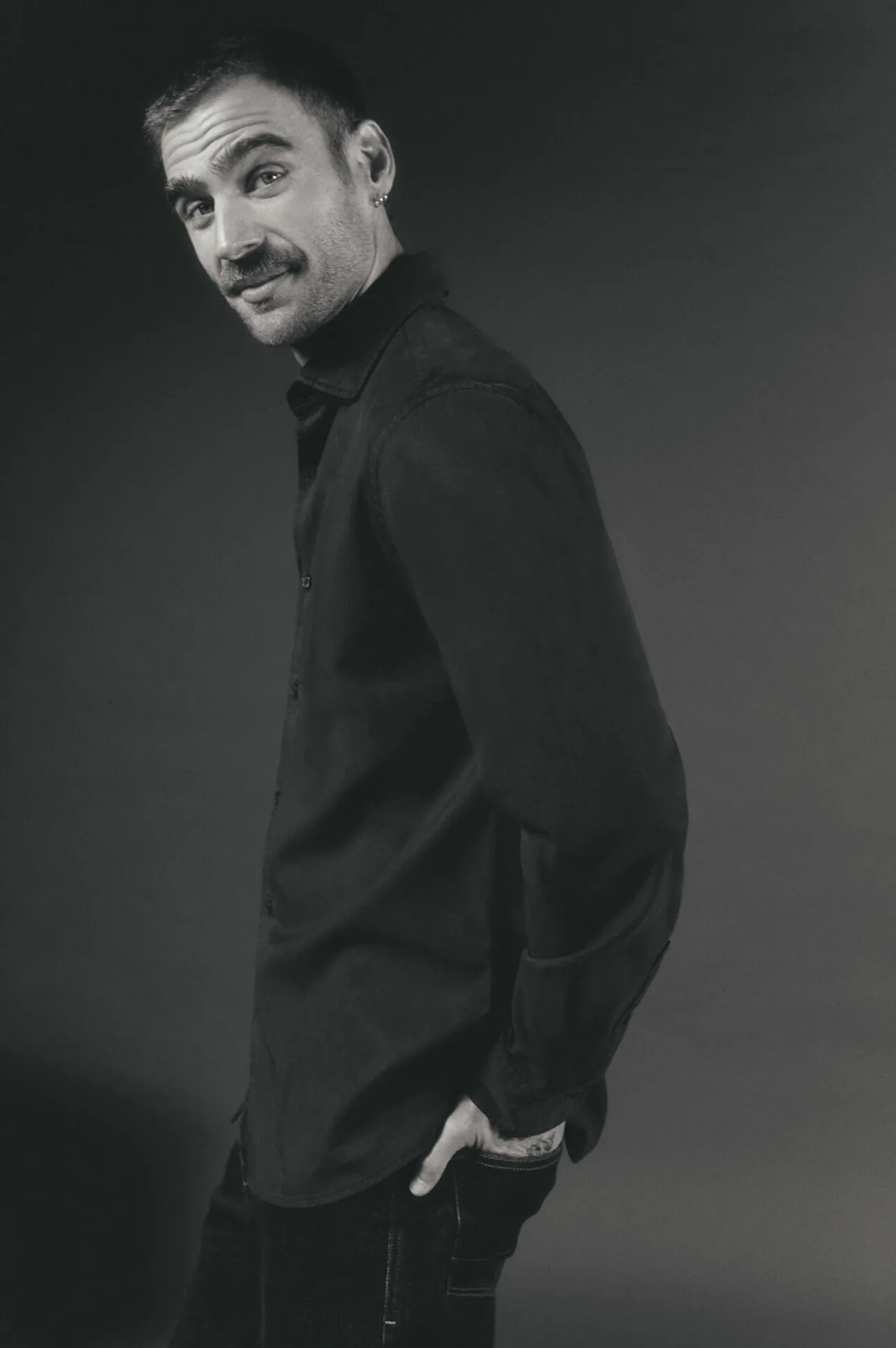 Camisa twill liso tencel algodón