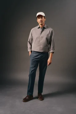 Camisa twill liso tencel algodón