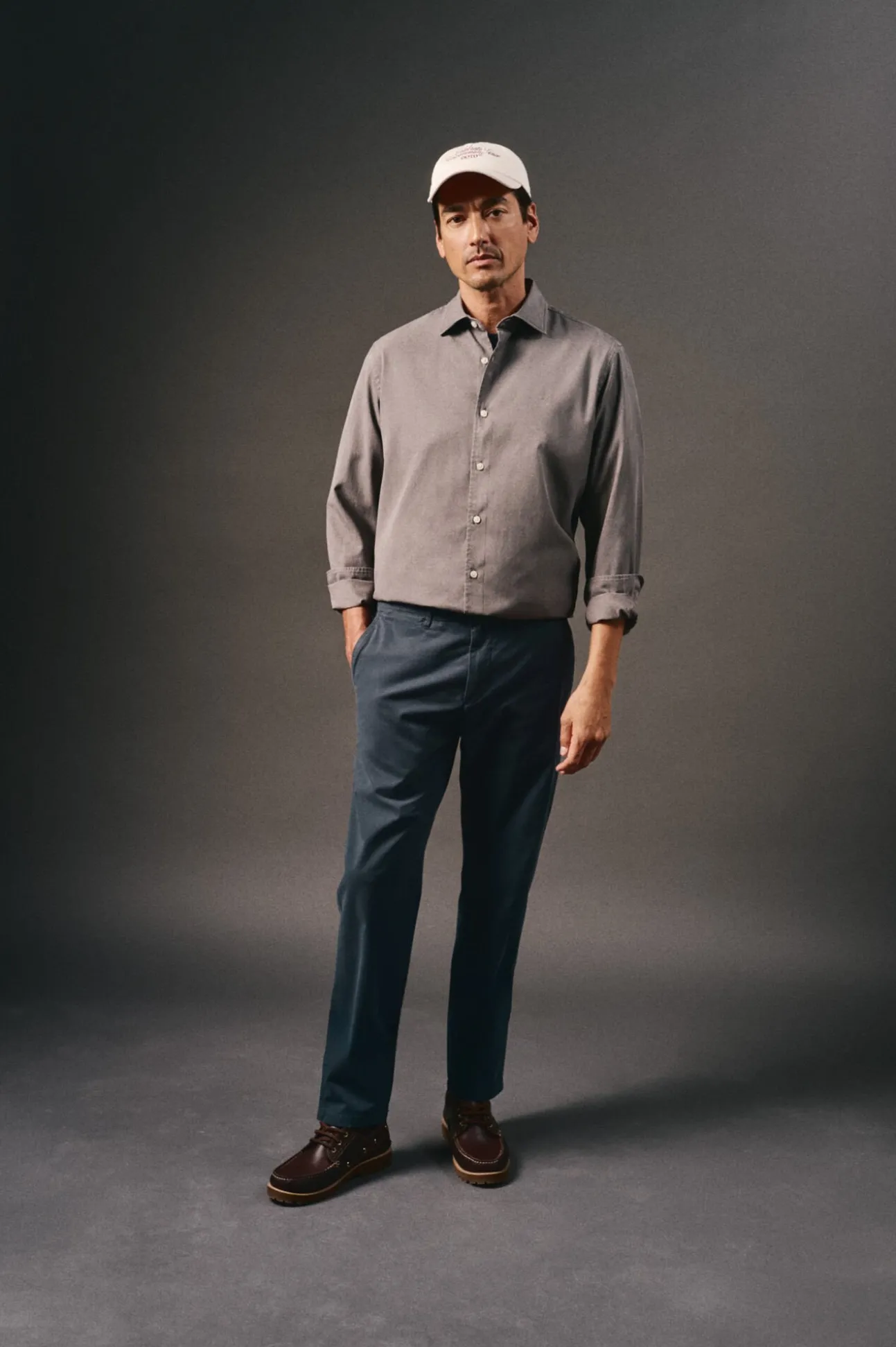 Camisa twill liso tencel algodón