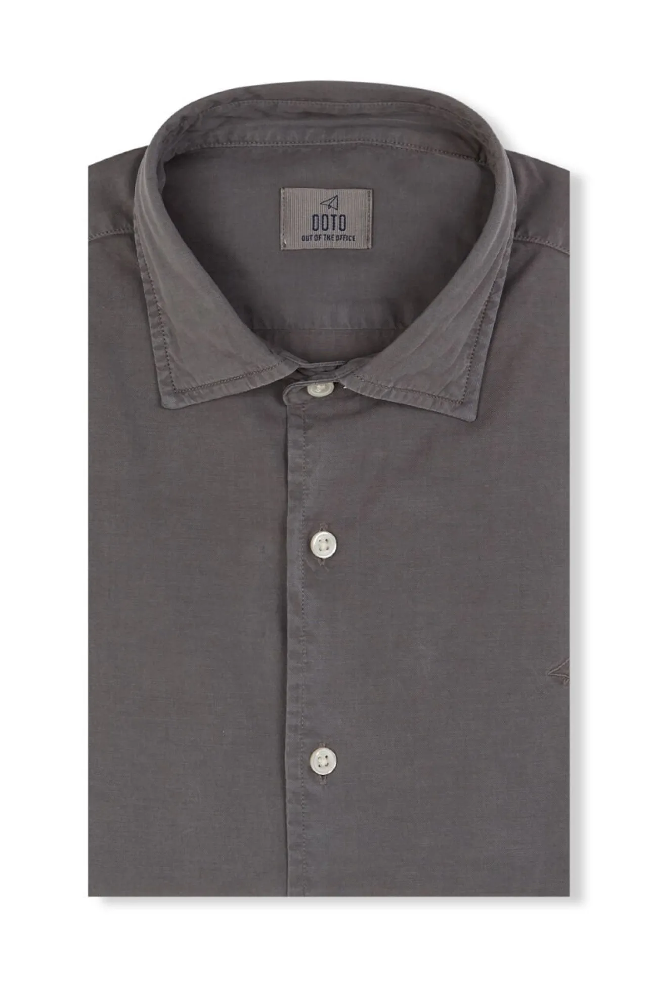 Camisa twill liso tencel algodón