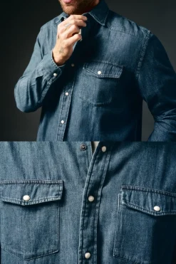 Camisa vaquera con bolsillos