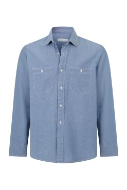 Camisa vaquera con dos bolsillos