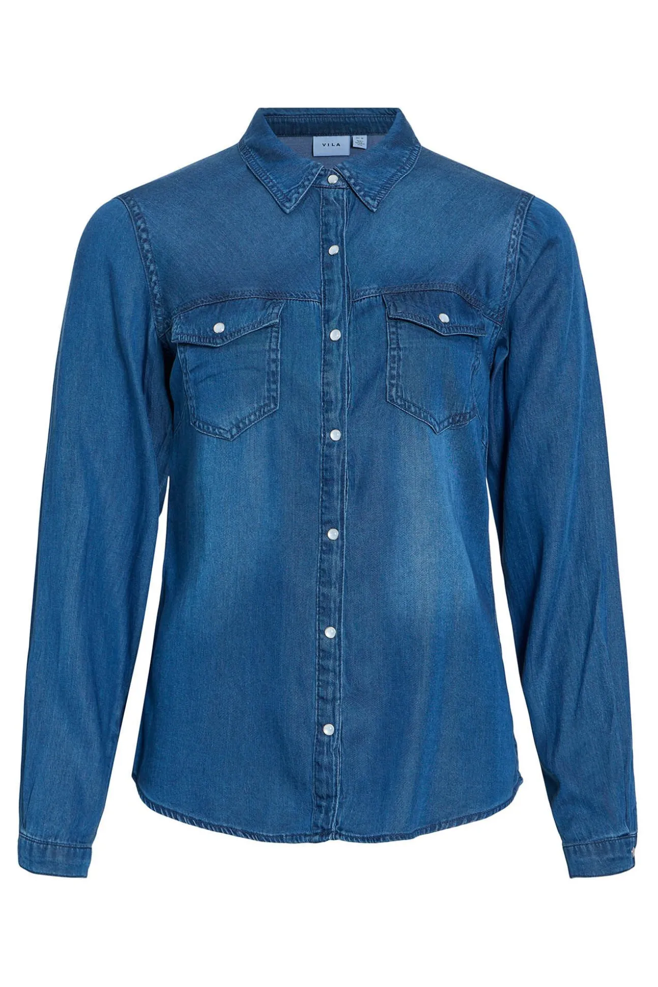 Camisa vaquera manga larga