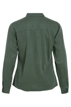 Camisa vaquera manga larga