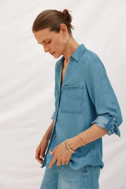 camisa vaquera tencel