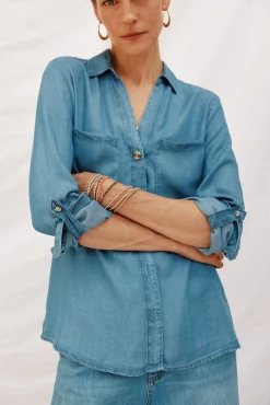 camisa vaquera tencel