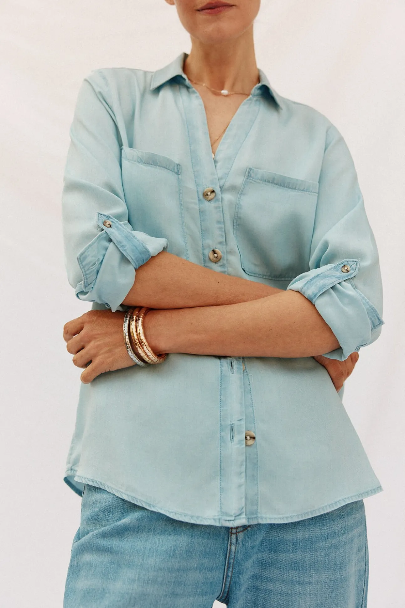 camisa vaquera tencel