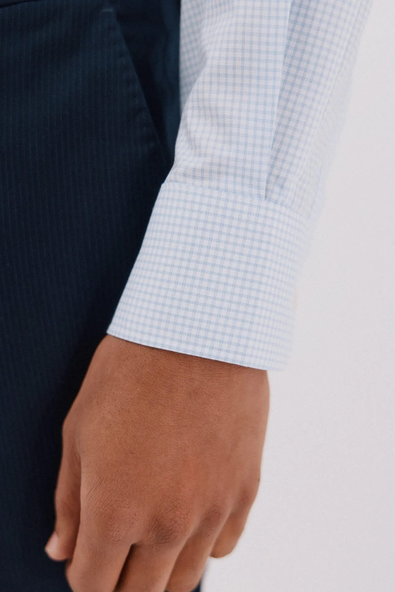 Camisa vestir cuadros fácil plancha