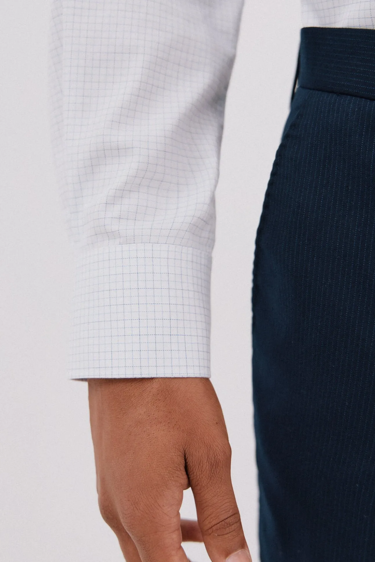 Camisa vestir cuadros fácil plancha