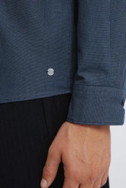 Camisa vestir estructura bicolor