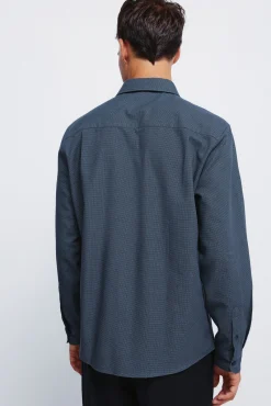 Camisa vestir estructura bicolor