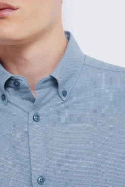 Camisa vestir estructura bicolor