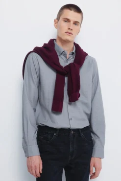 Camisa vestir estructura bicolor