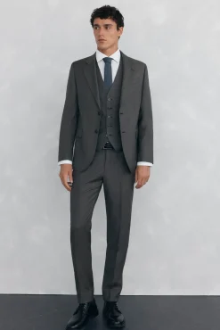 Camisa vestir estructura non iron + antimanchas slim fit