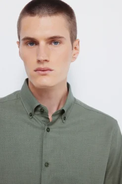 Camisa vestir estructura bicolor