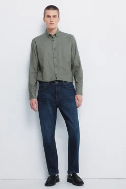 Camisa vestir estructura bicolor