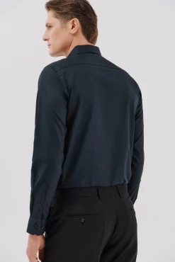 Camisa vestir lisa algodón tencel