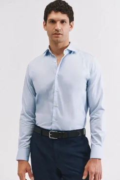 Camisa vestir lisa fácil plancha