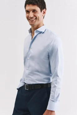 Camisa vestir lisa fácil plancha