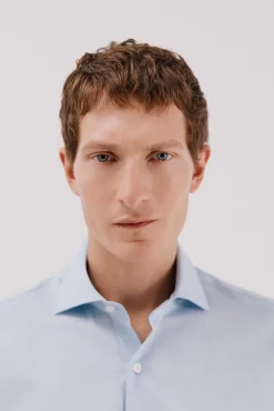 Camisa vestir lisa fácil plancha