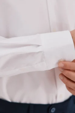 Camisa vestir lisa fácil plancha