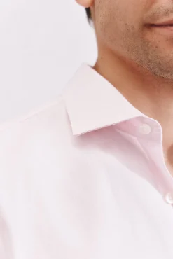 Camisa vestir lisa fácil plancha